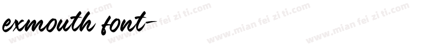 exmouth font字体转换